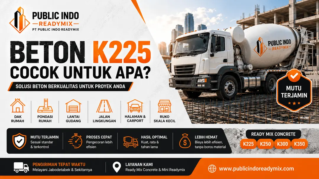 Harga Beton Readymix K225 Bekasi